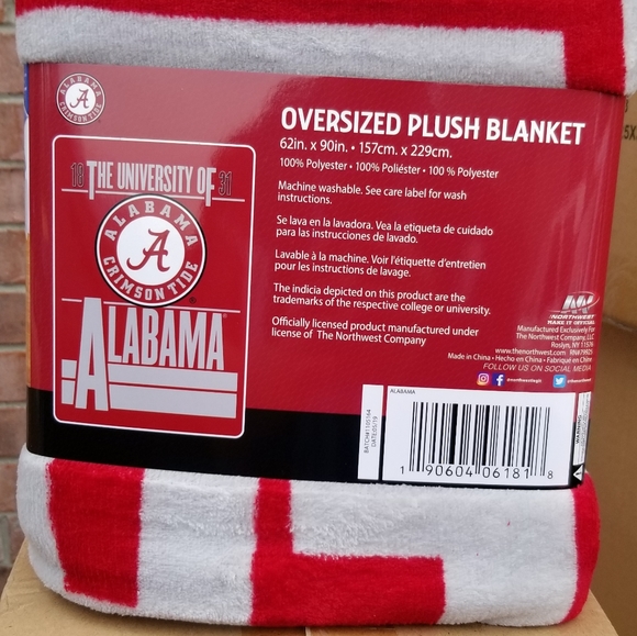 NCAA Alabama Plush Blanket